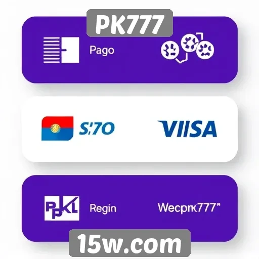 Comparativo entre métodos de pagamento no PK777
